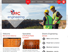 Tablet Screenshot of pfcengineering.co.za